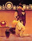 Maxfield Parrish Lady Violetta and the Knave painting